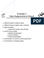Example 2 Gate Assignments at Airport