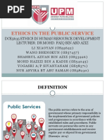 Ethics in Public Service