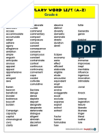 Vocabulary Word List 6