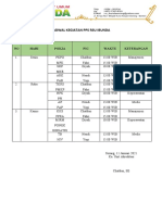 Jadwal Kegiatan PPS