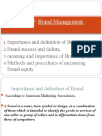 Unit-IV: Brand Management