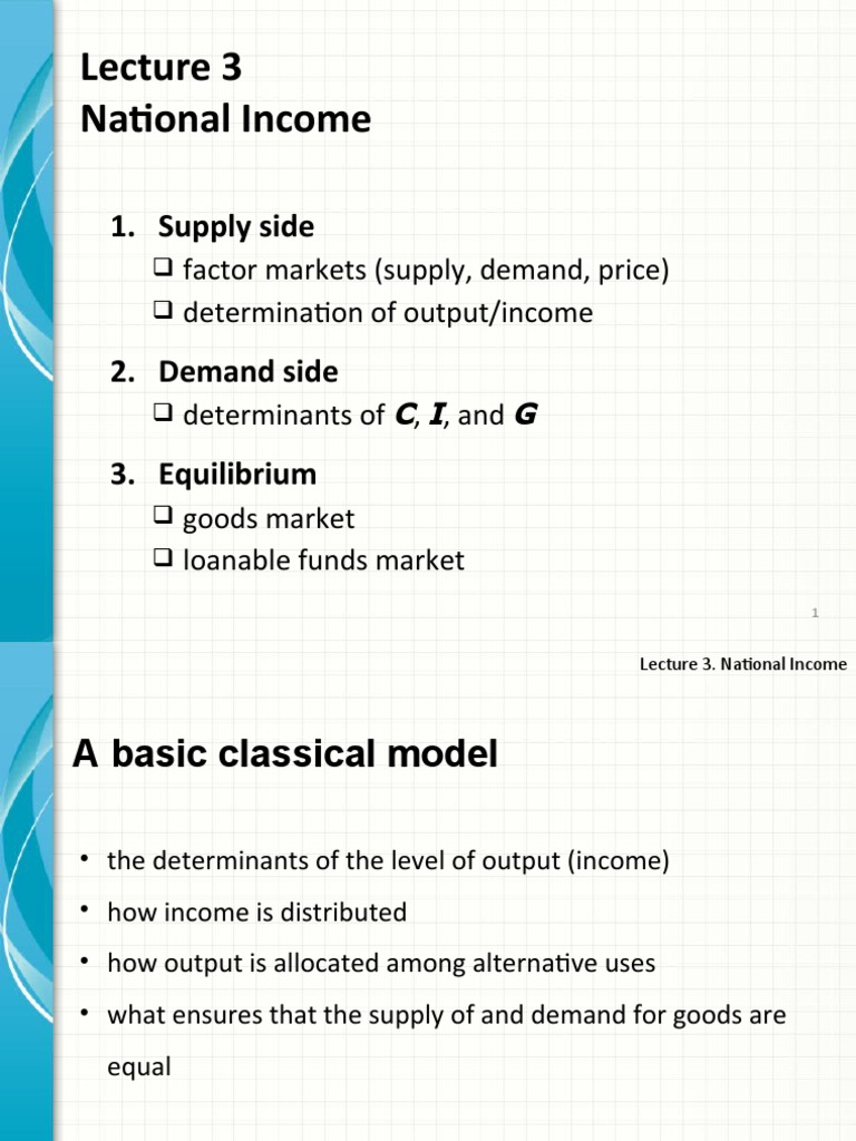 Supply and Demand Equilibrium PDF Production Function Macroeconomics