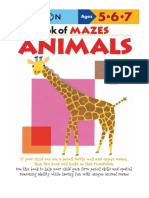 5-6-7 Year My Book of Mazes Animals
