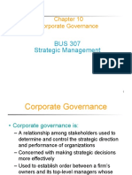 BUS 307 Strategic Management: Corporate Governance