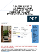 A Step-By-Step Guide To Customs Clearance POS M'SIA INT'L HUB, KLIA