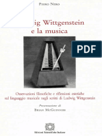 PIERO NIRO - Ludwig Wittgenstein e La Musica - COPIA INTEGRALE - Presentazione Di Brian Mc Guinness