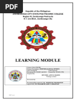 Learning Module: Zamboanga City State Polytechnic College