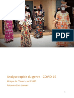 CARE L'afrique D'ouest Analyse Rapid Du Genre COVID-19 Mai 2020 Final