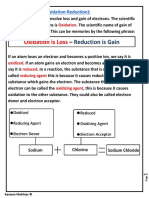 Redox Reactions (Oxidation-Reduction)