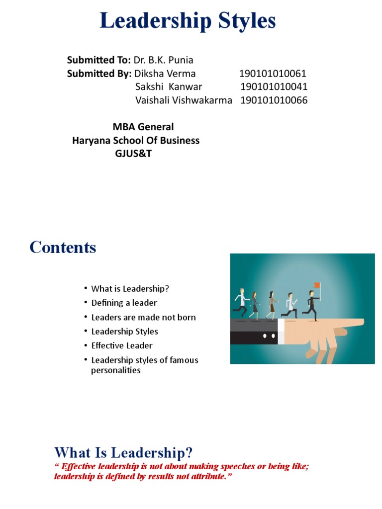 Leadership Styles of Notable Leaders | PDF | Mahatma Gandhi | Leadership