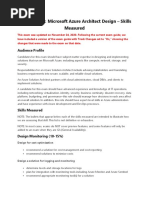 Exam Az 304 Microsoft Azure Architect Design Skills Measured