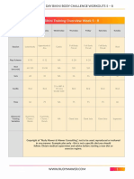 Rudy Mawer - Log Sheet 90 Day Bikini Workout Weeks 5-8