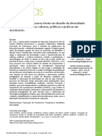 Formação de Professores Frente Ao Desafio Da Diversidade