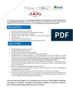 Requisitos y Recaudos Al Curso Introd. 2019