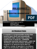 Sharda University Computer Generations: School of Engineering & Technology