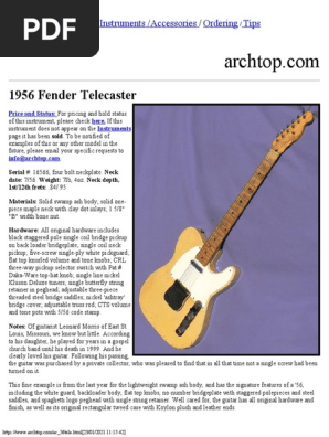 1956 Fender Telecaster