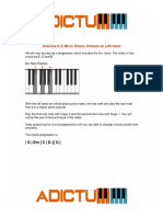 001 Exercise 9 E Minor Chord - Octaves on Left Hand - Lesson Notes