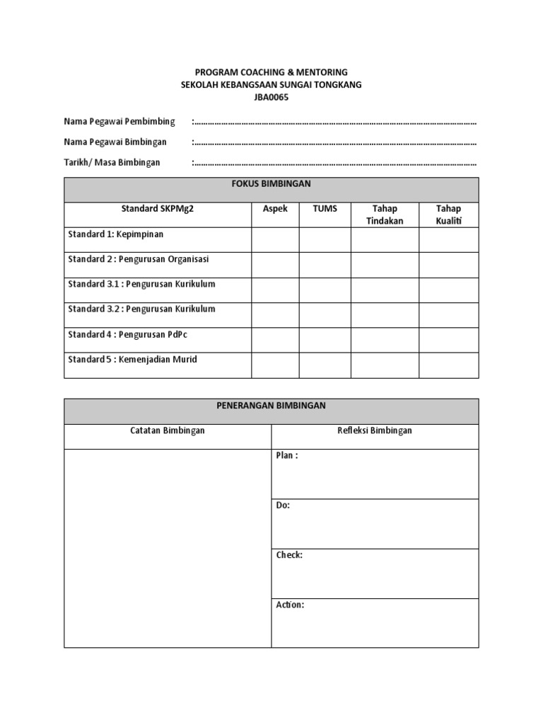 Program Coaching & Mentoring | PDF