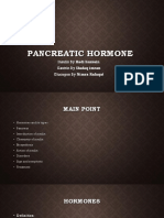 PANCREATIC HORMONES: INSULIN, GASTRIN, AND GLUCAGON