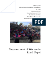 Empowerment of Women in Rural Nepal