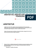Materi 3 Arsitektur Arsitek Dan Pengguna (Pengantar Arsitektur)