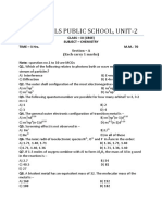 Blue Bells Public School, Unit-2: Class - Xi (Cbse) Subject - Chemistry TIME - 3 Hrs. M.M.-70