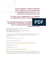 Convergencia de La Regulación Contable Colombiana para Las Entidades de Gobierno Con Las International Public Sector Accounting Standards