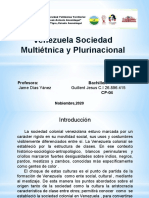 Venezuela Sociedad Multietnica y Plurinacional