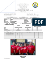 Mhs - DRRM Family Reunification and Students Personal Information Form