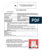 Instrumento de Evaluación Lista de Chequeo - GuiaN°01 - Contact