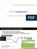 GCSE Vectors Two-Part Questions