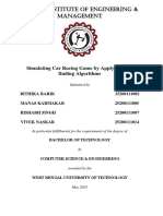 Kanad Institute of Engineering & Management: Simulating Car Racing Game by Applying Path Finding Algorithms