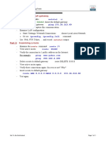 Lab 5 - Network Layer: - Netstat - R Ping 172.16.213.60