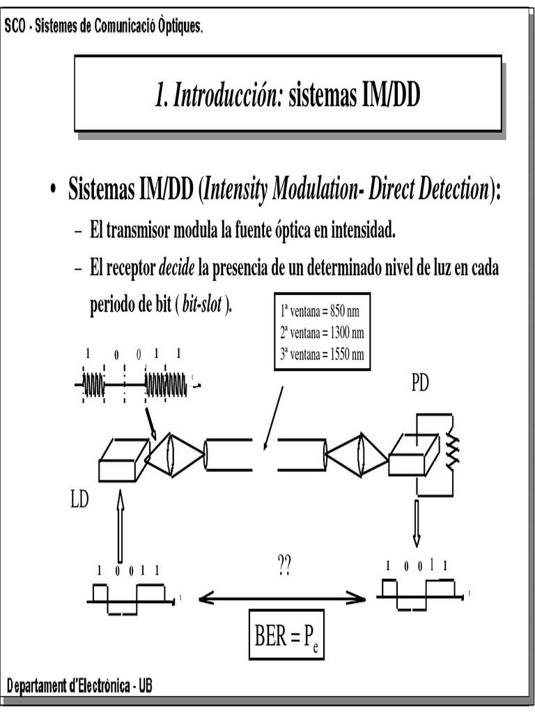 Sensibilidad en Sistemas IM/DD | PDF | Radiación electromagnética ...