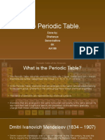 The Periodic Table.: Done By: Shehanya Senevirathne 6K AA189