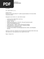 Contoh Surat Keseriusan LOI