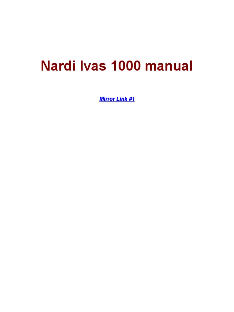 Nardi Lvas 1000 Manual PDF Windows Xp Microsoft Windows