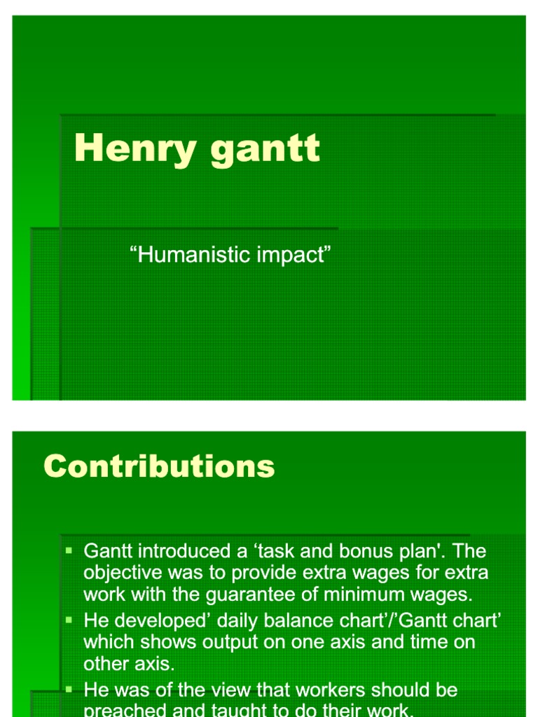 Henry gantt