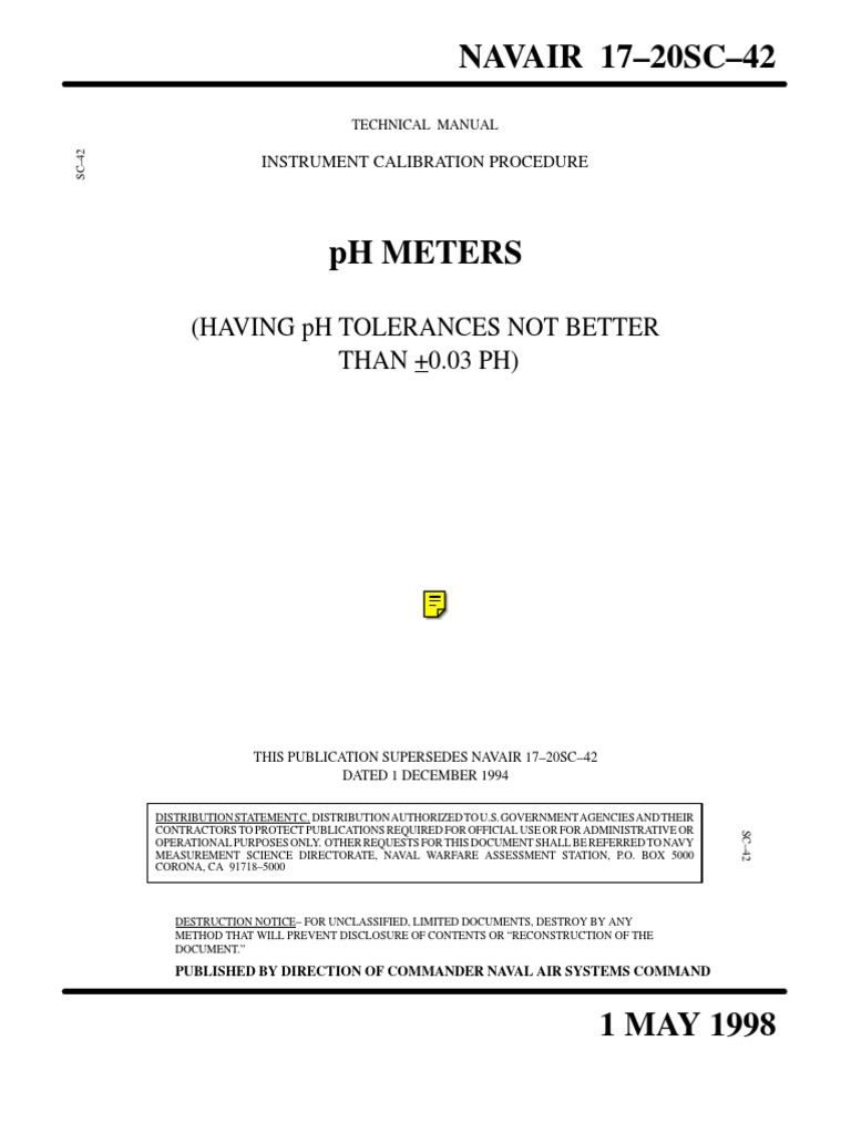 Calibration Procedure for pH Meters with Tolerances of ±0.03 pH or