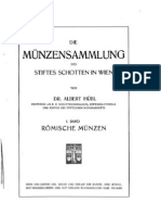 Die Münzensammlung Des Stiftes Schotten in Wien. 1. BD.: Römische Münzen / Von Albert Hübl