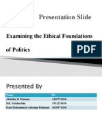 Presentation Slide: Examining The Ethical Foundations of Politics