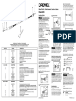 Flex-Shaft Attachment Instructions Model 225: Warning