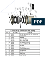 TE-5005 Brush Type Aluminum Blower Motor Assembly