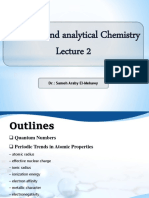 Inorganic and Analytical Chemistry: DR.: Sameh Araby El-Mekawy