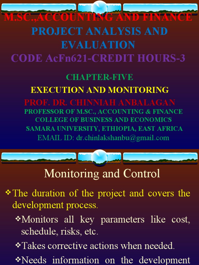 PAE AcFn621 Ch-5 Execution and Monitoring | PDF | Project Management ...