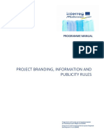 Project Branding, Information and Publicity Rules: Programme Manual