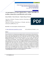 Micropropagación de Tuna (Opuntia Ficus - Indica) y Efecto de La Composición Media en La Proliferación y Enraizamiento