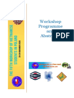 Workshop Programme and Abstracts Workshop Programme and Abstracts