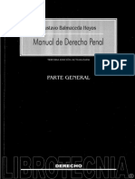 Manual de Derecho Penal - Gustavo Balmaceda Hoyos