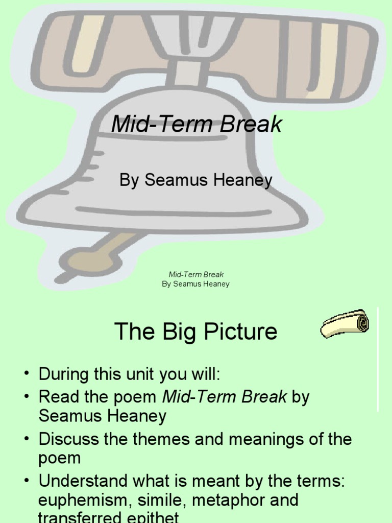 Analysis of Heaney's Mid-Term Break | PDF | Poetry | Essays